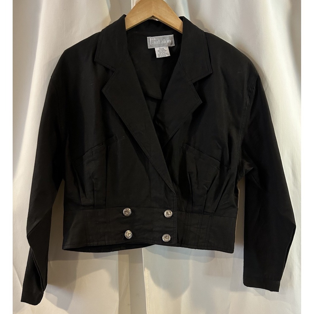 My Pantalon Vintage Women's Cropped Black‎ Blazer Size 11/12